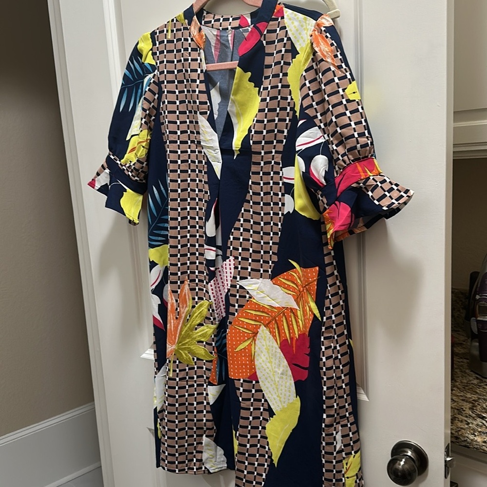 Colorful Patterned Dress - Picture 7 of 8